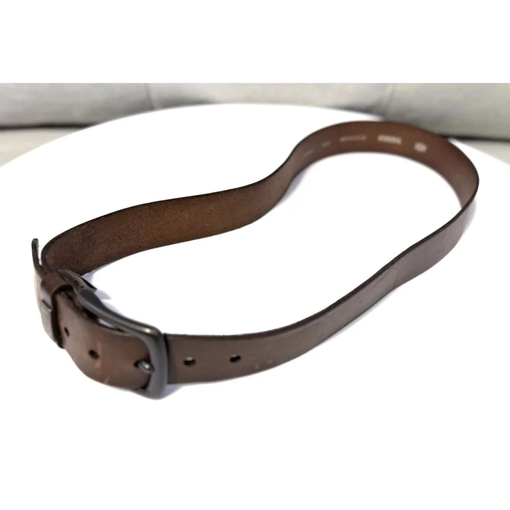 Fossil Genuine Leather Belt  1 1/2